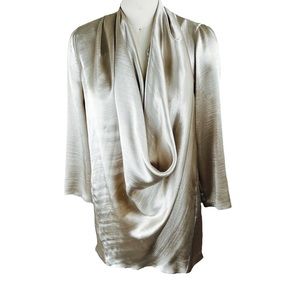 Vintage Satin Cowl Neck Dress